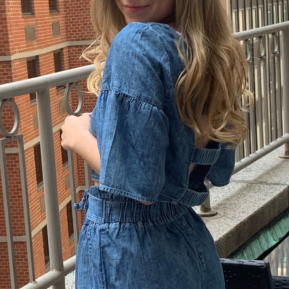 Ladder Back Denim Top BCBG Generation - Picture 8 of 8